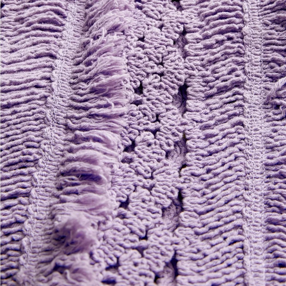 Maje Crochet Yellow Purple Dress — No Tags & Seam Rip - Picture 4 of 13